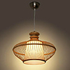 60W Modern Bamboo Pendant Light with 1 Light Simple Design