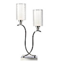 60W Modern Bistratal Table Lights with 2 Lights in Glass Shades