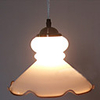 60W Modern Pendant Light with Elegant Dress Drape Style Shade