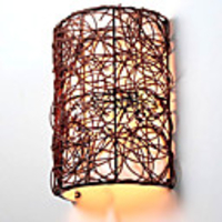 60W Nature Inspired Bine Wall Light with 1 Light