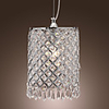 60W Pendant Lights with Crystal Drops in Round