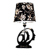 60W Resin Table Light with Black/White Shade