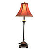 60W Retro Table Light with Fabric Shade and Tortoise-shaped Lampstand