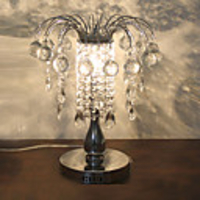 60W Splendid Table Lamp With Crystal Balls