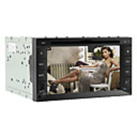 6.2-inch 2 Din TFT Screen In-Dash Car DVD Player With Bluetooth, RDS, TV, Navigation-Read GPS, iPod-Input