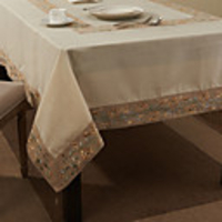 69"X104" Modern Style Retro Beige Table Cloth