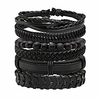 6pcs braided leather bracelets men women