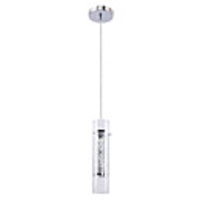 6W Modern LED Pendant Light Chrome Finished