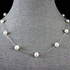 7-8MM Natural Freshwater Pearl Necklace With Silver Chain – 18 Inch (More Colors)