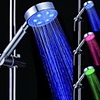 7 Colors Circle LED Light Top Spray Shower Head Bathroom Showerheads with Chrome Coated