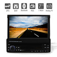 7-inch 1 Din TFT Screen In-Dash Car DVD Player With Bluetooth, Navigation-Read GPS, iPod-Input, RDS, TV