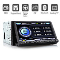 7-inch 2 Din TFT Screen In-Dash Car DVD Player With Bluetooth, RDS, TV, iPod-Input