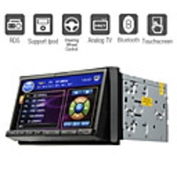 7-inch 2 Din TFT Screen In-Dash Car DVD Player With Bluetooth, TV, iPod-Input, RDS