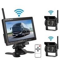 7 inch TFT-LCD Wireless 170 Degree 7 inch Rear View Camera / Car Rear View Kit Night Vision / Brightness adjustment / AHD for Car / Bus Reversing camera Lightinthebox