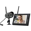 7" LCD Wireless Baby Monitor 4 Channel Quad Security System DVR With 1 Cameras