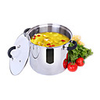 7 QT Stainless-steel Stock Pot with Glass Cover,  Dia 24cm x H20cm