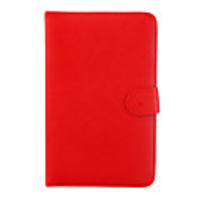 7" Tablet PC Leather Case with USB Keyboard Stylus Holder Red