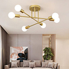72 cm Globe Design Geometric Shapes Flush Mount Lights Metal Sputnik Linear Geometrical Painted Finishes Contemporary Artistic NordicStyle 220-240V Lightinthebox