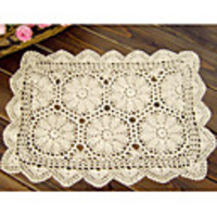 75"X16" Modern Stylish Handmade Cotton Floral Table Runner