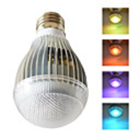 7W RGB LED Bulb With Remote Control