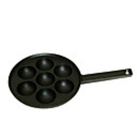 8" Cast Iron Frying Pan with Handle, Cast Iron Dia 20.5cm x H3.5cm