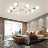 8-Light 70 cm Flush Mount Lights Metal Linear Electroplated Painted Finishes Modern Nordic Style 110-120V 220-240V E26 E27 Lightinthebox
