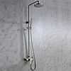 8" Round Showerhead Nickel Brushed Wall Mounted Shower Faucet