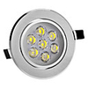 8W 7-LED High-Power 560LM 6000K Cool White Light LED Ceiling Bulb (220-240V)