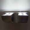 8W Modern Led Wall Light with Scattering Light Silver Aluminium Body