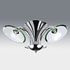 9W LED Flush Mount with Glass Shades