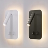 9W Modern LED Wall Sconce Indoor Wall Light LED Reading Spotlight with Switch 350 Swivel 2 in 1 5W Wall Spotlight LED Wall Lamp for Bedroom Bedside Living Room Study Room Lightinthebox