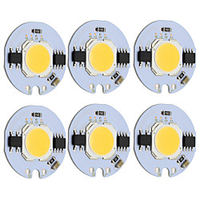 9W Round COB Led Chip Smart IC AC 220V for DIY Ceiling Light Downlight Spotlight Warm/Cold White (6 Pcs) Lightinthebox