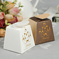 A New Beginning for the Two of Us Wedding Favor Boxes - Set of 12 (More Colors)