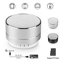 A10 bluetooth speaker metal mini portable speakers subwoof sound with microphone handsfree support TF card FM radio AUX Lightinthebox