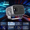 A10 Projector Android 11 Dual WIFI BT5.0 Portable 3D Home Theater Smart TV phone LED Movie projector