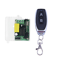 AC 220V 1CH RF 433MHz Wireless Remote Control Switch Module Learning Code 10A Relay/ A ON B OFF Latched Working way Lightinthebox