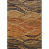 Acrylic Tufted Area Rugs with Waved Stripe Pattern 3
