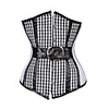 Acrylic With Eyelet Strapless Front Busk Closure Waist Chincer Shapewear
