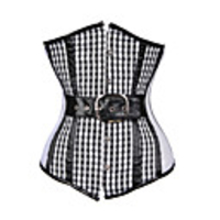 Acrylic With Eyelet Strapless Front Busk Closure Waist Chincer Shapewear