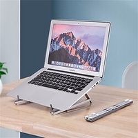 Aluminum Vertical Laptop Stand Riser 3 Level Height Adjustable Multi-function Hands Free Stand for Tablet Lightinthebox