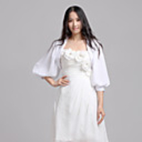 Amazing 3/4 Sleeve Chiffon Evening/Wedding Wrap/Jacket (More Colors)