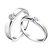 Amazing 925 Sterling Silver His Hers Rings (Set of 2)