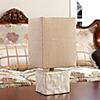 American-Style Idyllic Table Lamp In Fabric Shade