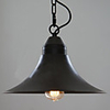 American Style Painting 1 Light Pendant In Horn Design