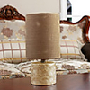 American-Style Rustic Table Lamp In Fabric Shade