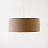 American Style Villatic 3 Light Pendant In Fabric Shade