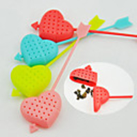 An Arrow Through A Heart Design Tea Strainer (More Colors)