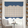 Angean Sea Jaquard Roman Shade With Valance