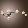 Artistic Aluminum Flush Mount Lights With 6 Lights