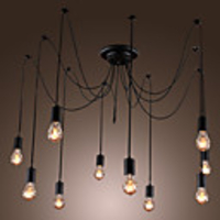 Artistic Chandeliers with 10 Lights Bulbs Design